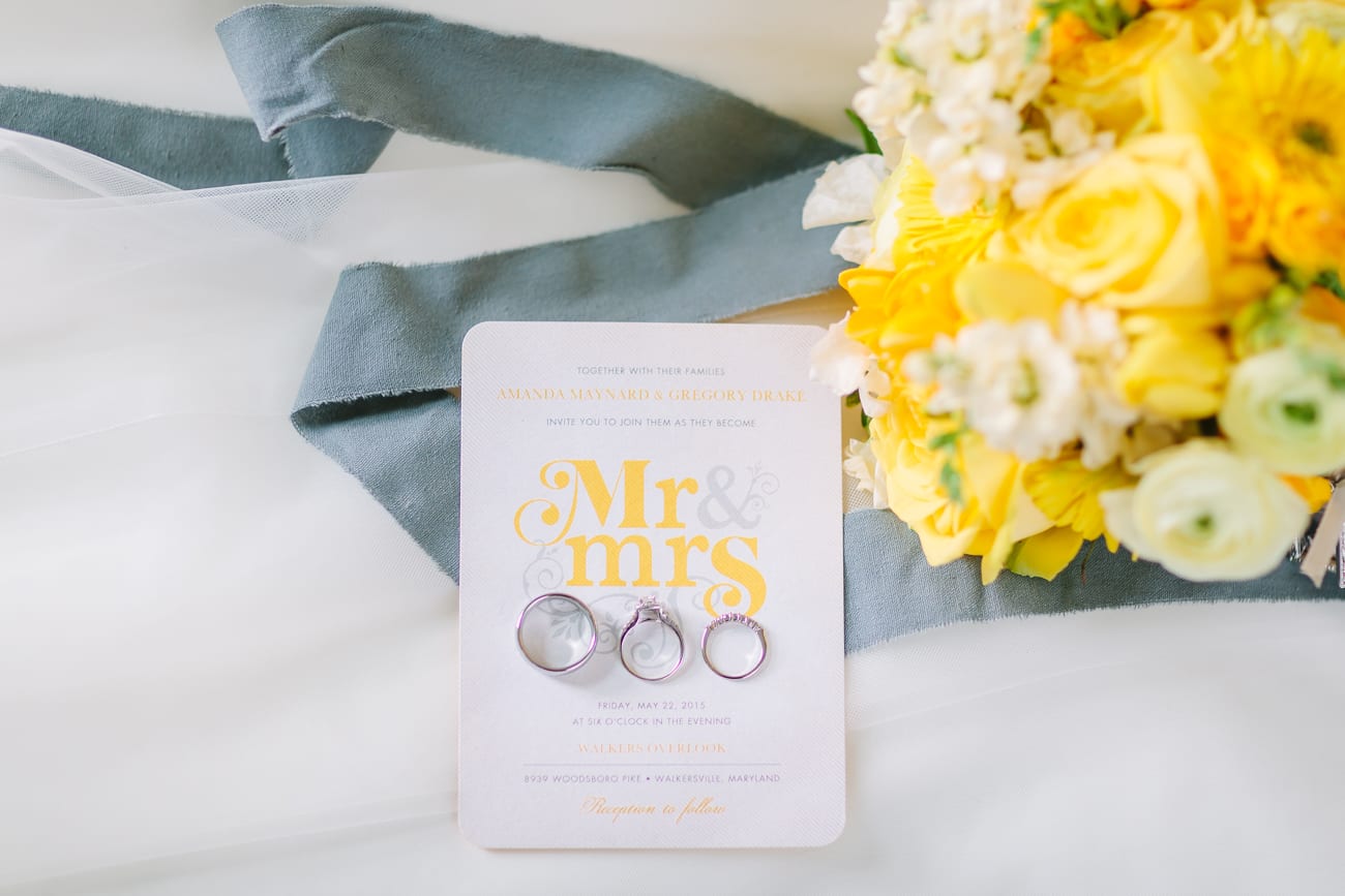 Walker's Overlook Frederick, Maryland Wedding | Yellow & Gray Spring Wedding