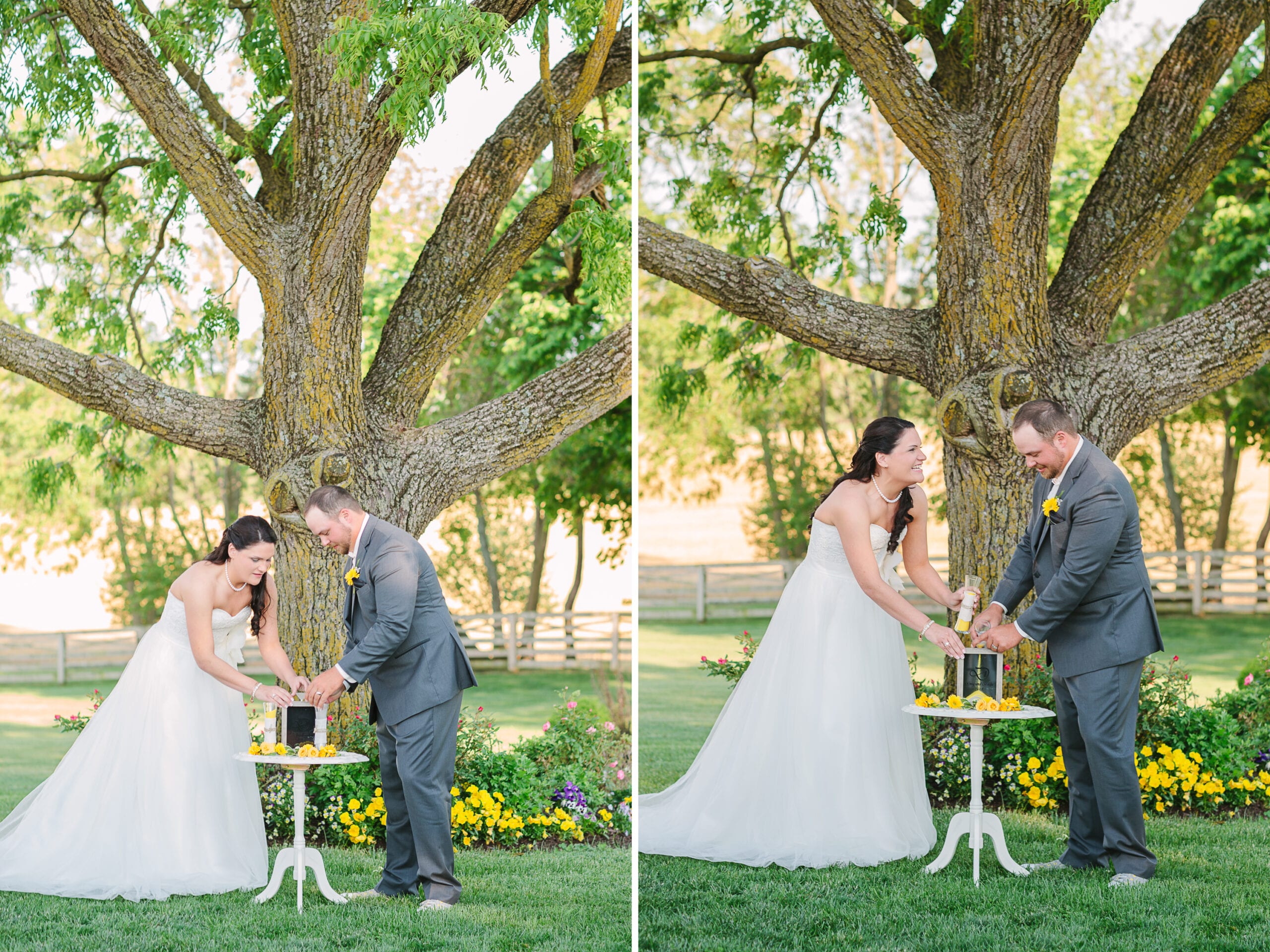 Walker's Overlook- Frederick, Maryland Wedding | Lauren Myers Photography #YellowGrayWedding