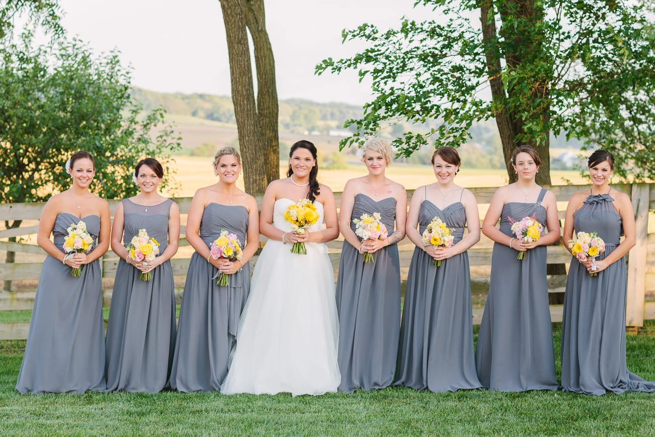Walker's Overlook- Frederick, Maryland Wedding | Lauren Myers Photography #YellowGrayWedding