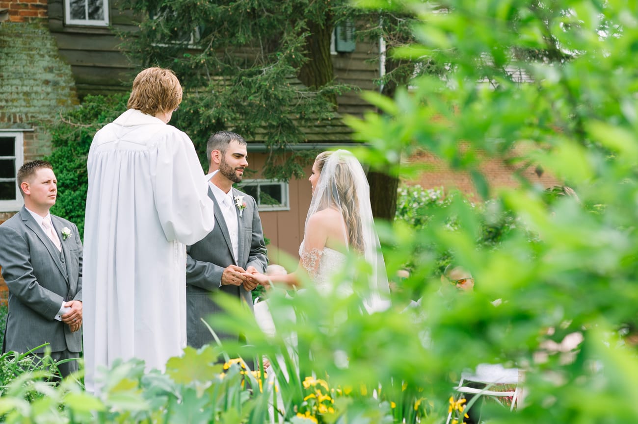 Historic Union Mills Homestead Rustic Wedding // Lauren Myers Photography #RusticWedding #BlushWedding #CowboyBoots #AllureBridals #Rustic