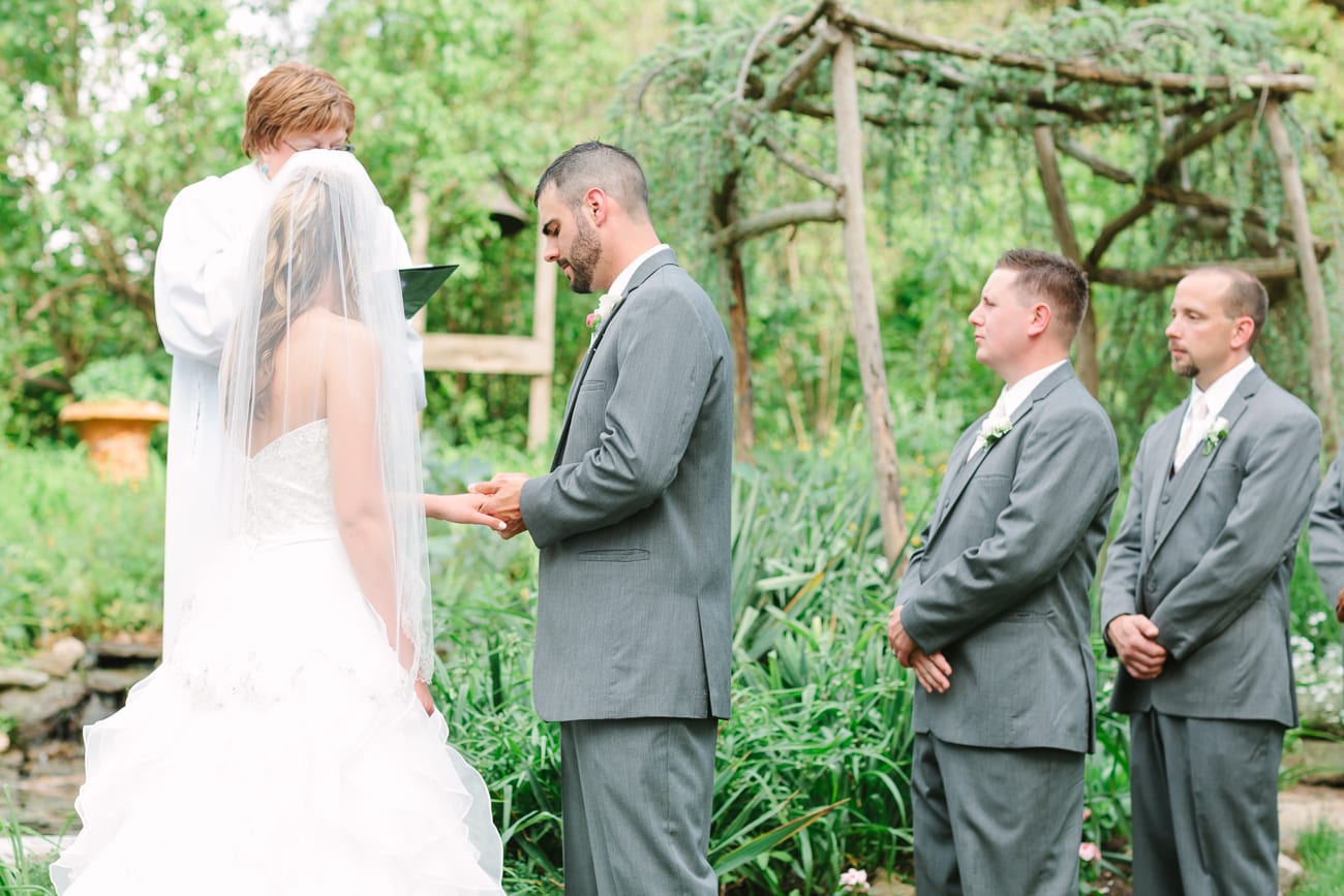 Historic Union Mills Homestead Rustic Wedding // Lauren Myers Photography #RusticWedding #BlushWedding #CowboyBoots #AllureBridals #Rustic