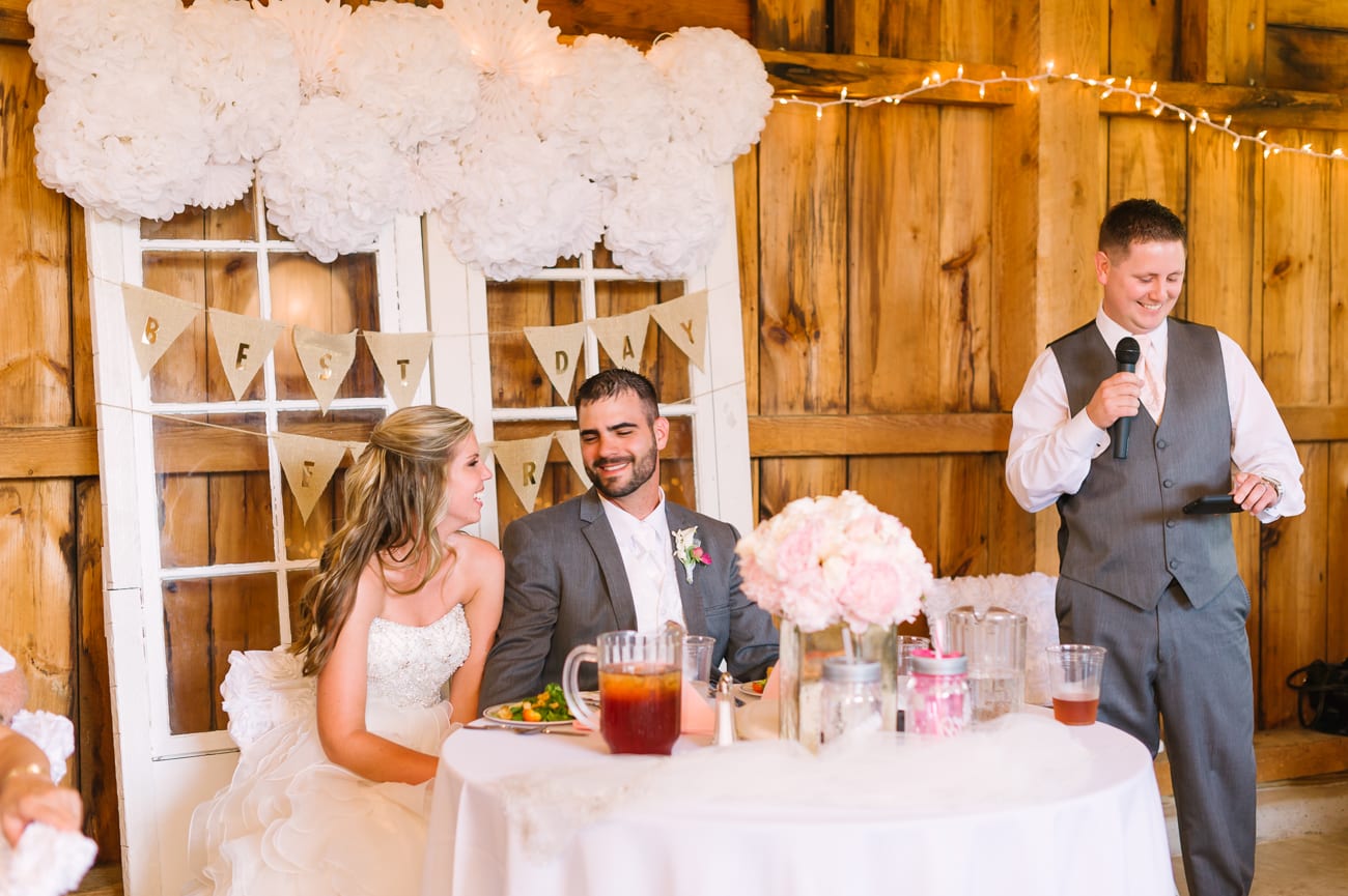 Historic Union Mills Homestead Rustic Wedding // Lauren Myers Photography #RusticWedding #BlushWedding #CowboyBoots #AllureBridals #Rustic