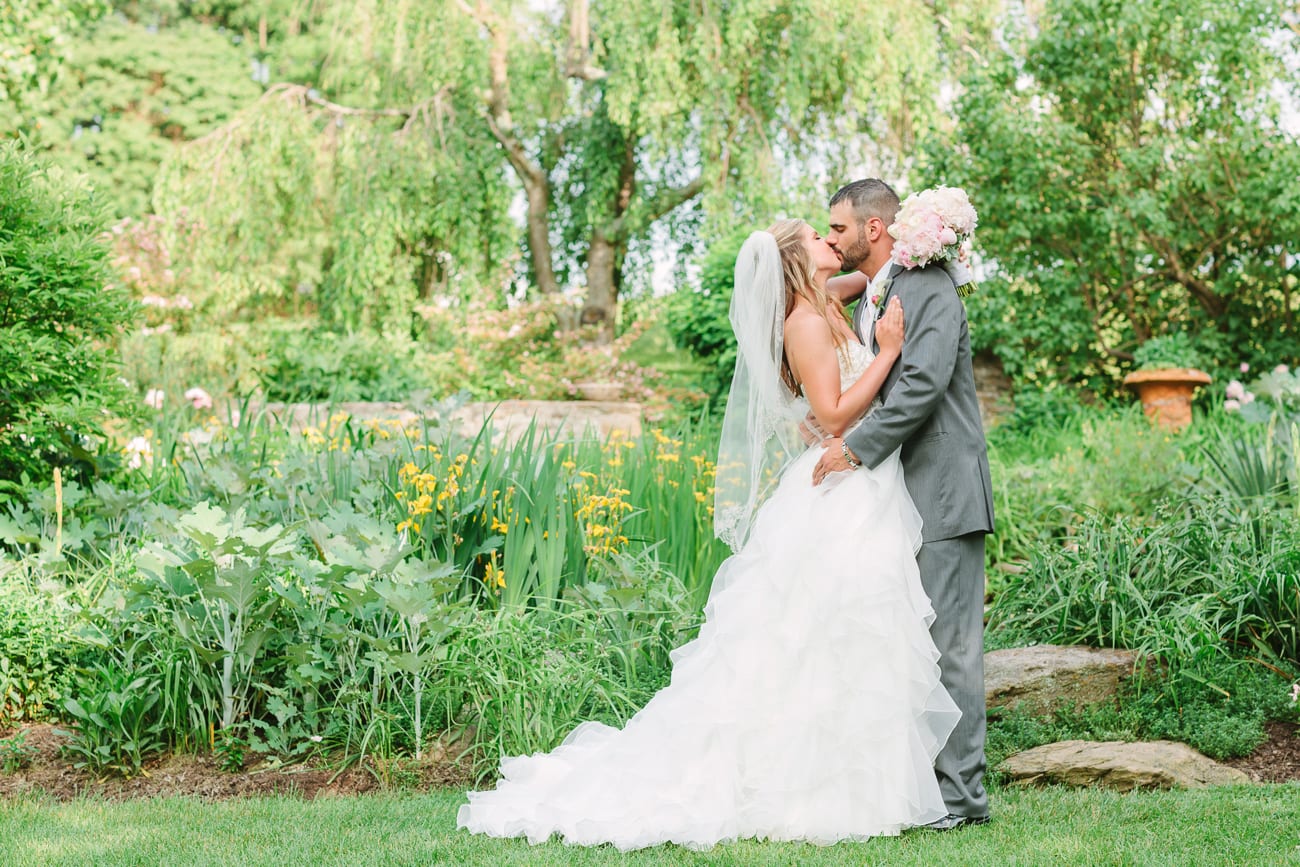 Historic Union Mills Homestead Rustic Wedding // Lauren Myers Photography #RusticWedding #BlushWedding #CowboyBoots #AllureBridals #Rustic