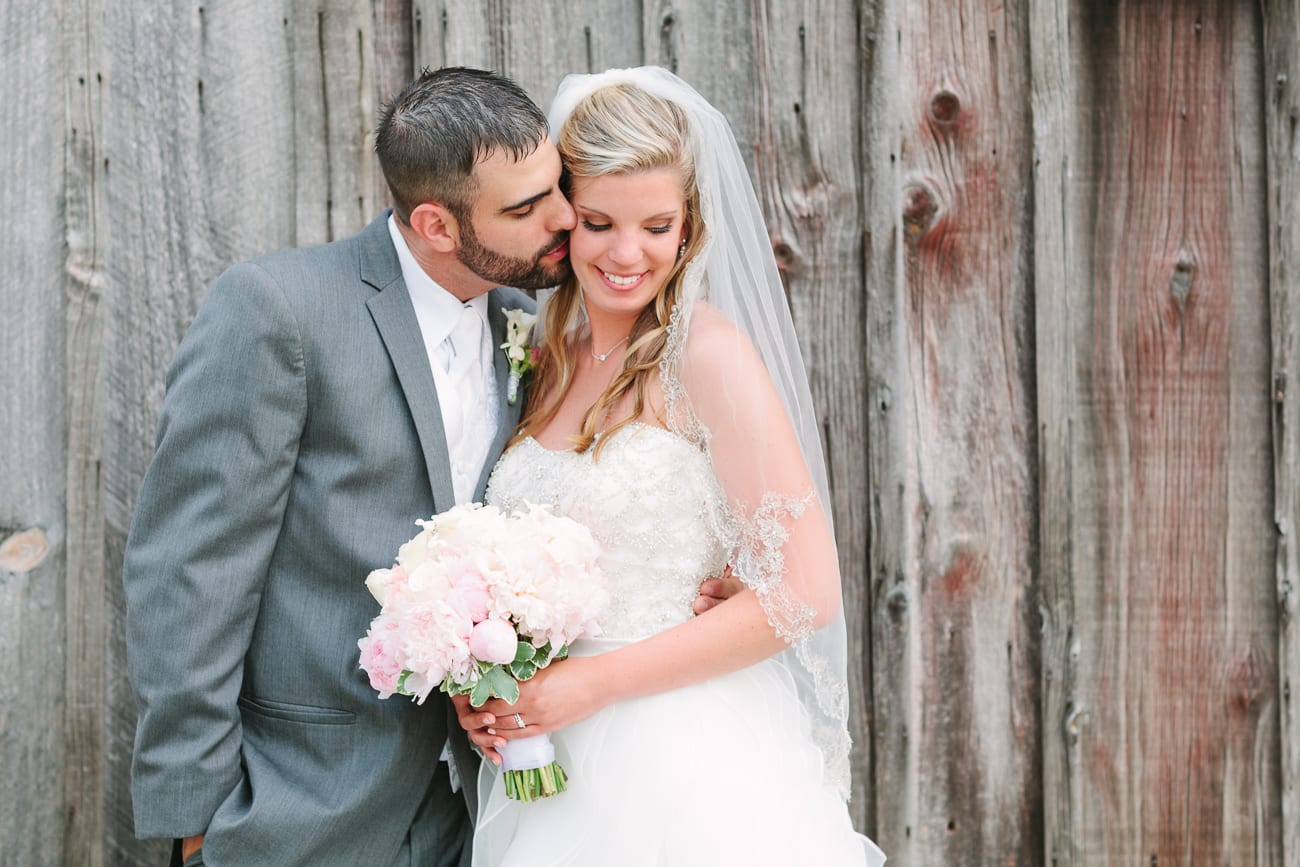 Historic Union Mills Homestead Rustic Wedding // Lauren Myers Photography #RusticWedding #BlushWedding #CowboyBoots #AllureBridals #Rustic