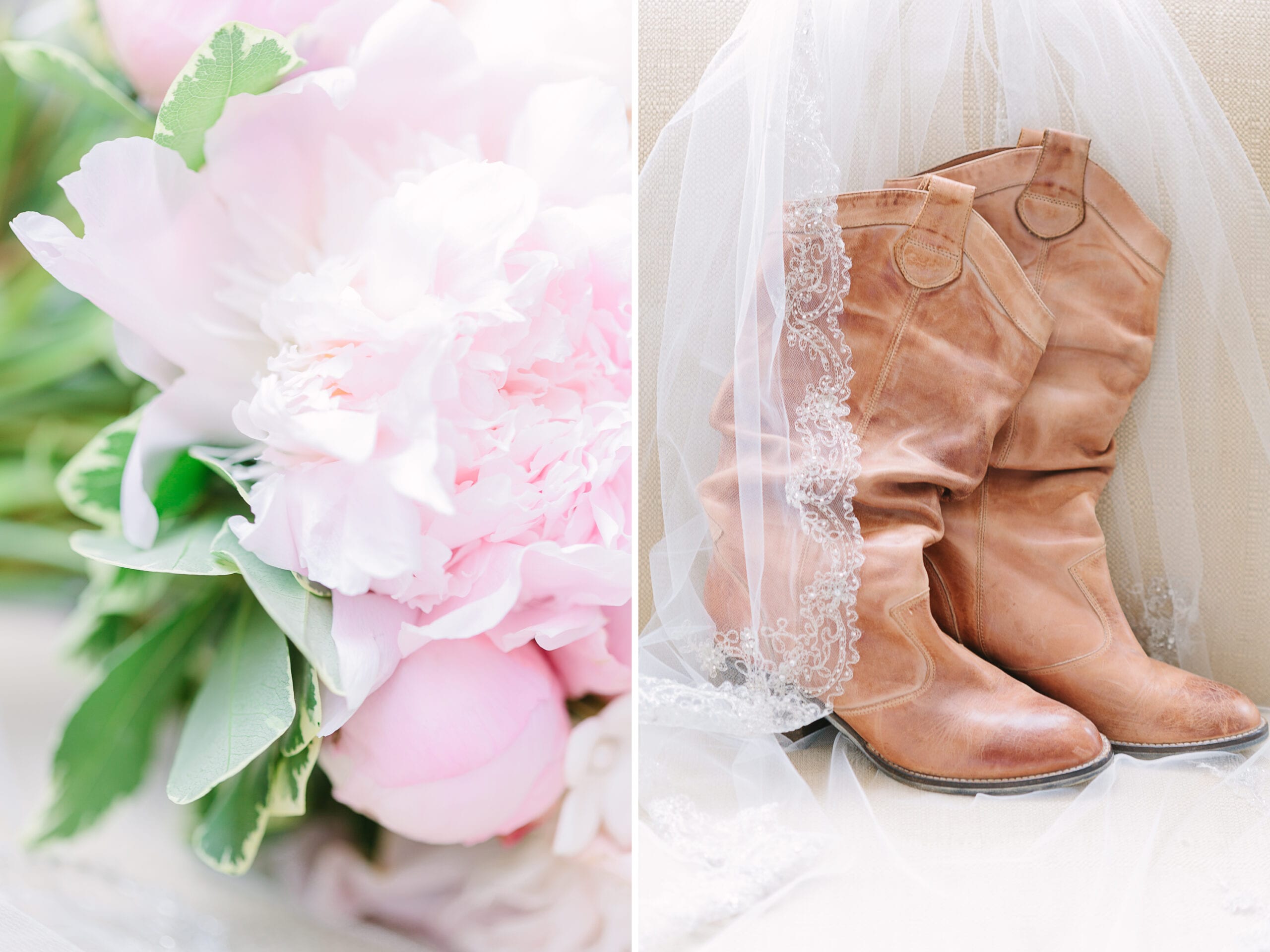 Historic Union Mills Homestead Rustic Wedding // Lauren Myers Photography #RusticWedding #BlushWedding #CowboyBoots #AllureBridals #Rustic