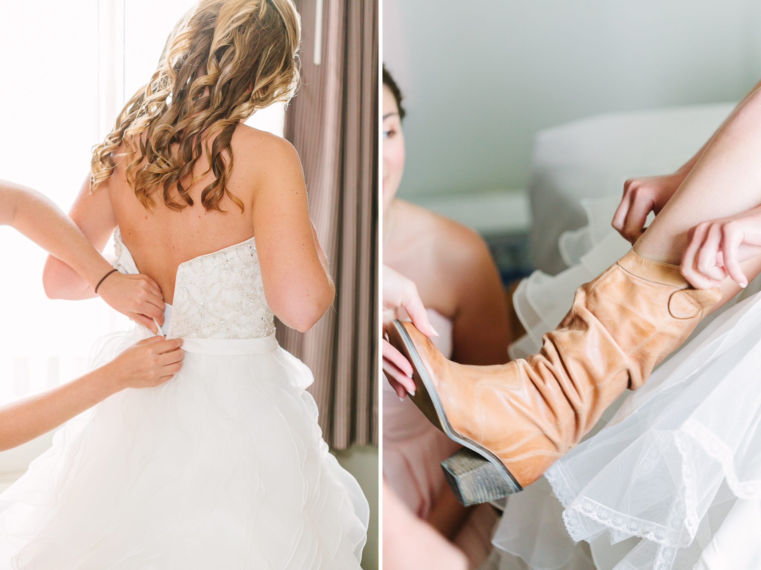 Historic Union Mills Homestead Rustic Wedding // Lauren Myers Photography #RusticWedding #BlushWedding #CowboyBoots #AllureBridals #Rustic