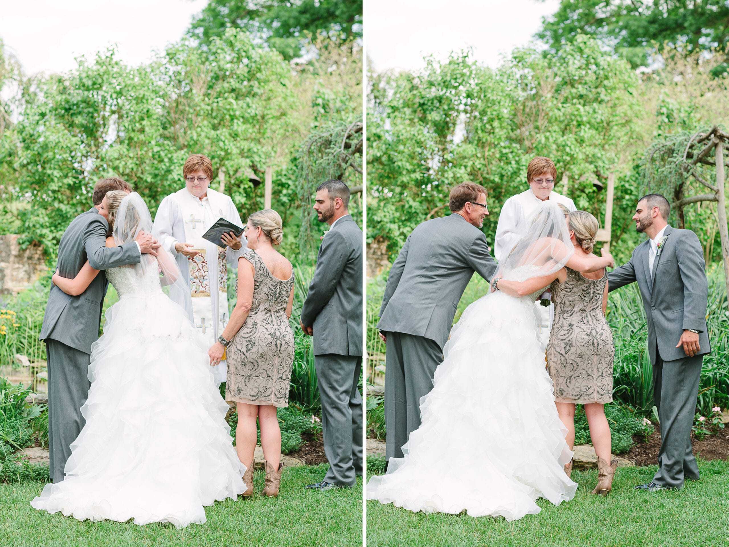 Historic Union Mills Homestead Rustic Wedding // Lauren Myers Photography #RusticWedding #BlushWedding #CowboyBoots #AllureBridals #Rustic