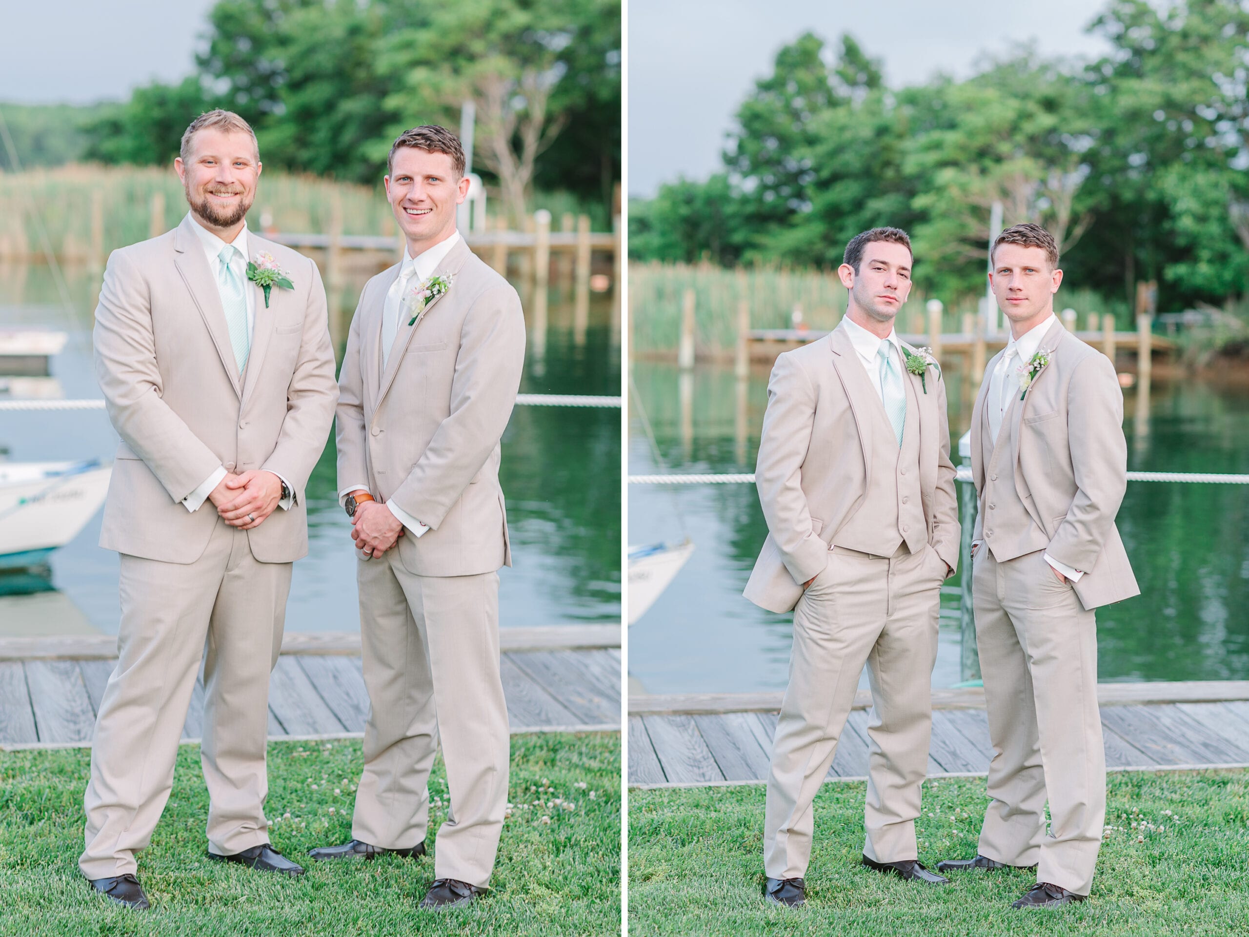 Silver Swan Bayside Wedding // Queen’s Anne Marina- Maryland. Lauren Myers Photography- #NauticalWedding #ChesapeakeBayWedding #Wedding #BadgleyMischka