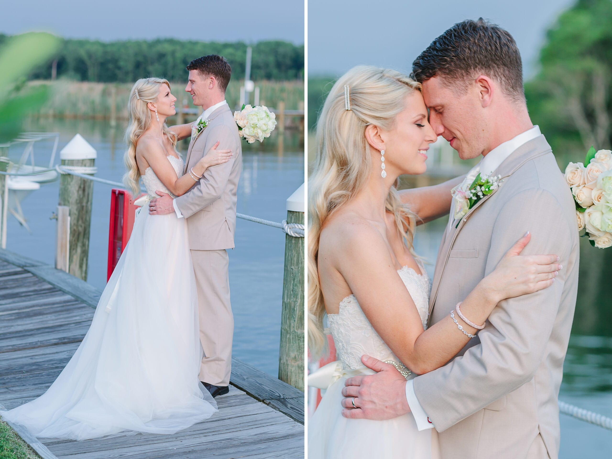 Silver Swan Bayside Wedding // Queen’s Anne Marina- Maryland. Lauren Myers Photography- #NauticalWedding #ChesapeakeBayWedding #Wedding #BadgleyMischka