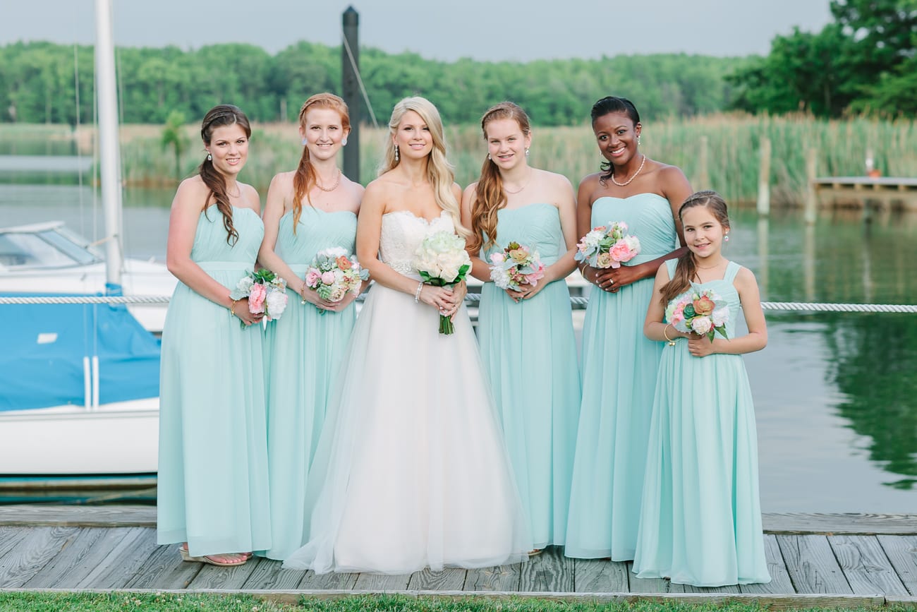 Silver Swan Bayside Wedding // Queen’s Anne Marina- Maryland. Lauren Myers Photography- #NauticalWedding #ChesapeakeBayWedding #Wedding #BadgleyMischka