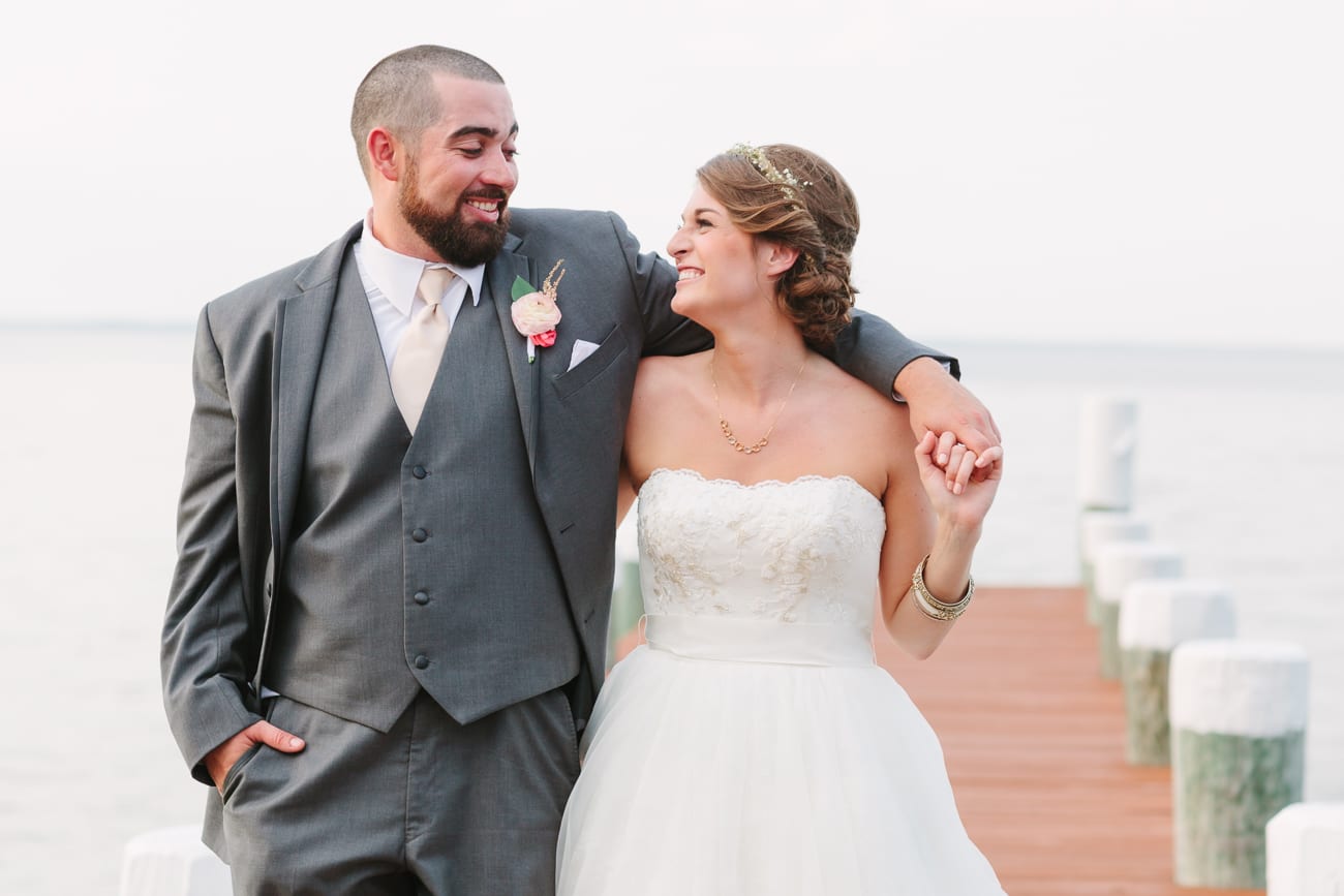 Celebrations at the Bay Wedding- Annapolis, Maryland // Lauren Myers Photography #ChesapeakeBay #CelebrationsAtTheBay #BohemianWedding Blush + Gold Wedding