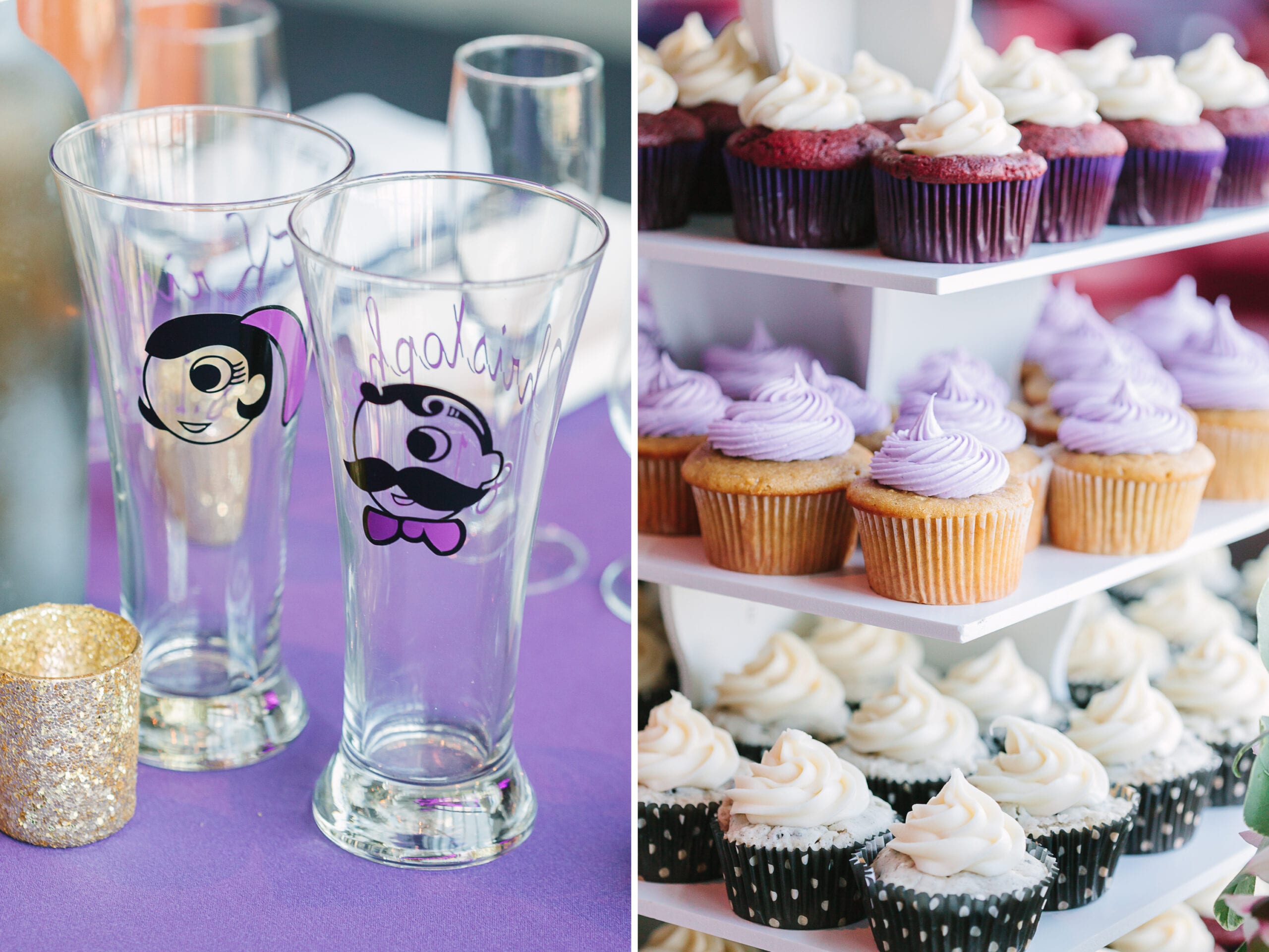 M&T Bank Stadium Baltimore Ravens Wedding. Photography by Lauren Myers Photography #RavensStadiumWedding #BaltimoreRavens #RavensNation #PurpleGoldWedding