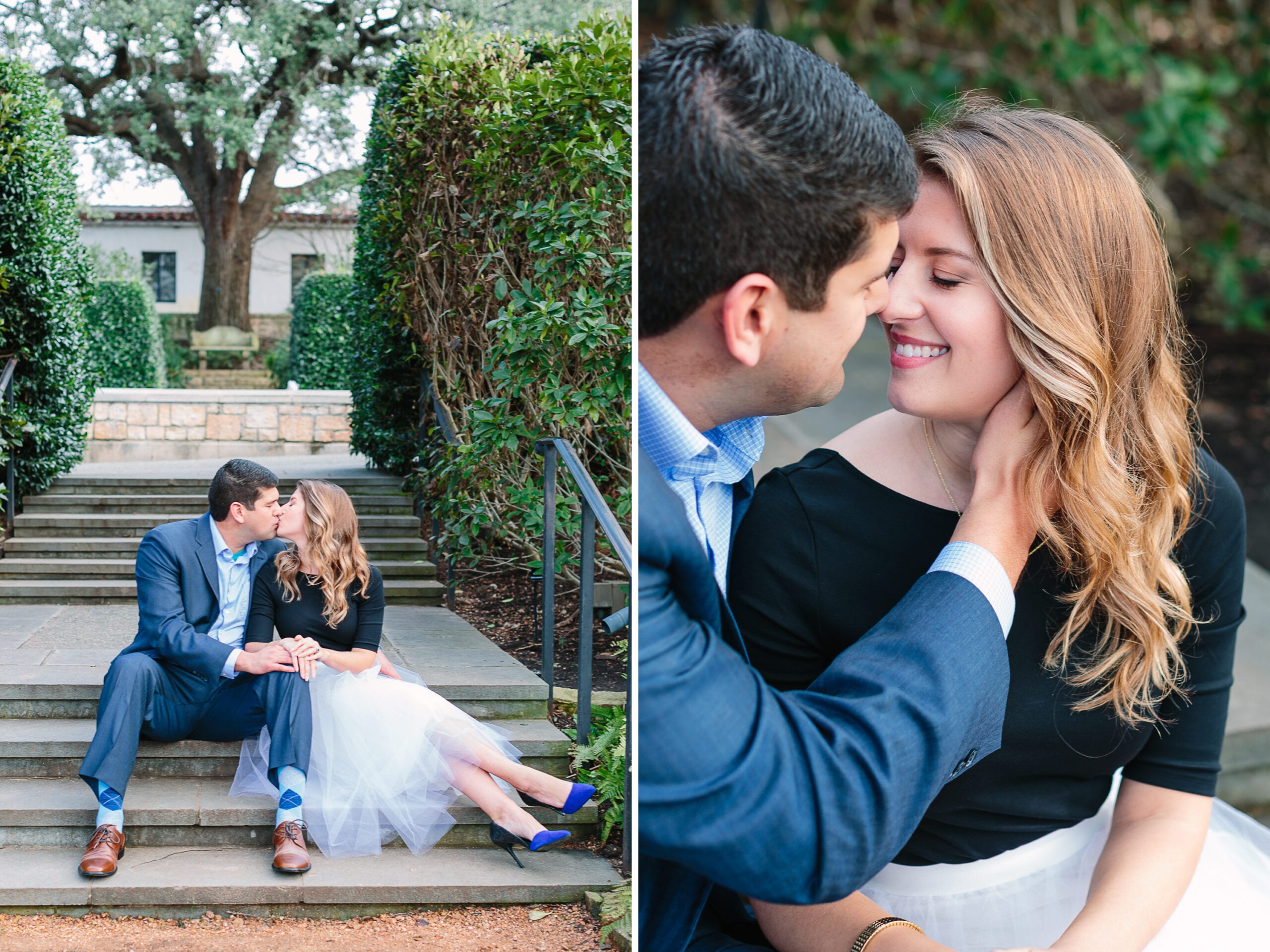 Dallas Arboretum & Botanical Garden Engagement by Lauren Myers Photography