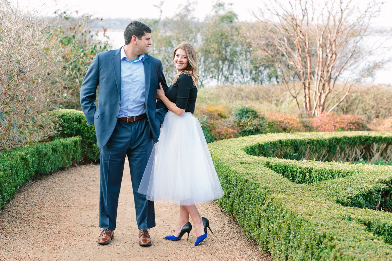 Dallas Arboretum & Botanical Garden Engagement by Lauren Myers Photography